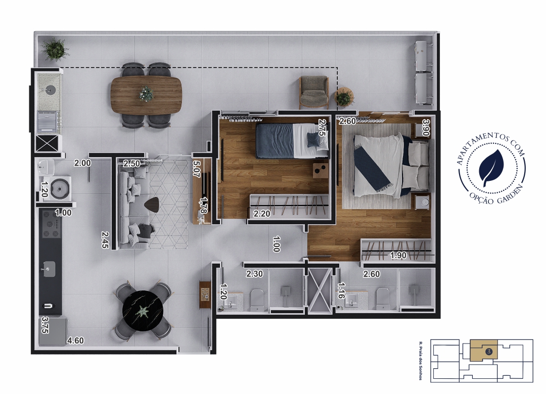 Apartamento 13 Residencial Azure