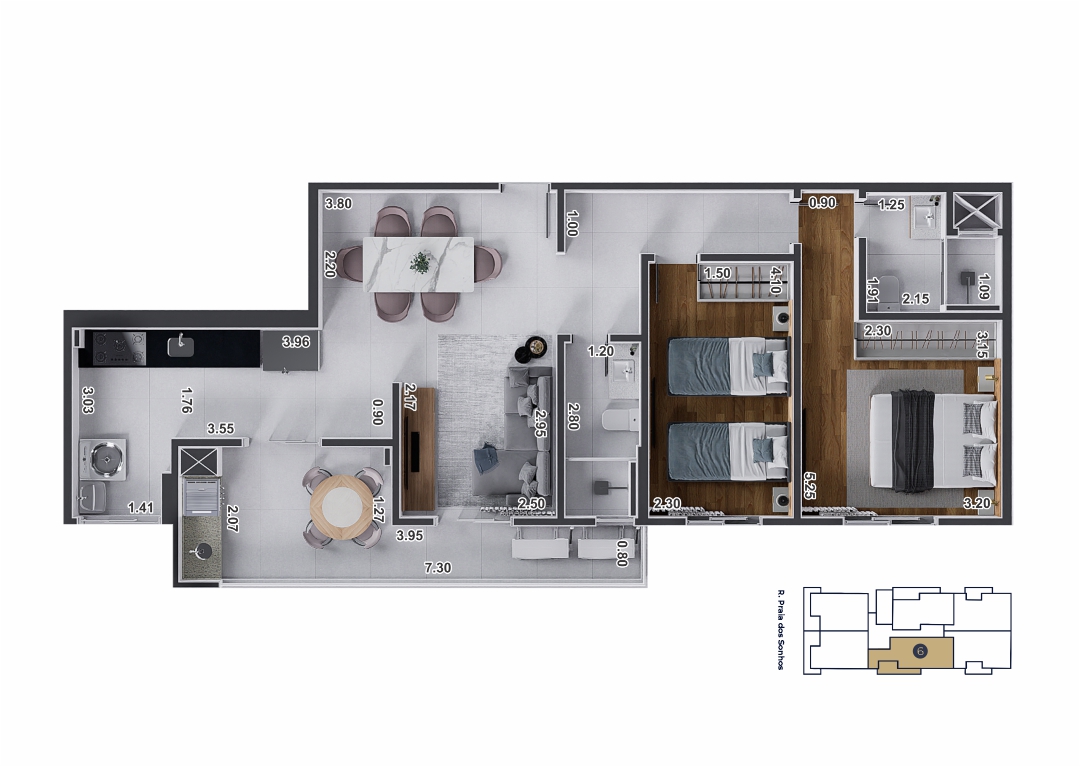 Planta 06 Residencial Azure