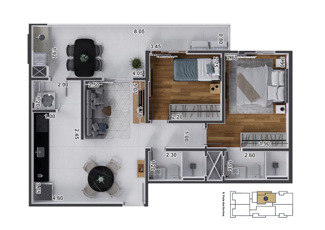 Planta 03 Residencial Azure